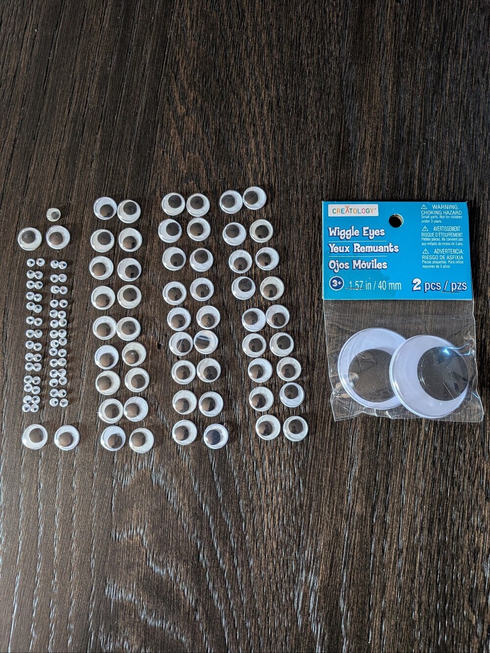 Googly Wiggly Eyes Lot Various Sizes Craft
